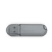 Custom Full Color Digitally Printed Oval Transparent Capped USB Flash Drives - Silver (PMS 877)