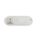 Custom Full Color Digitally Printed Oval Transparent Capped USB Flash Drives - White