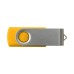 Custom Printed Swivel USB Flash Drives - Yellow (PMS 136)