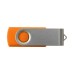 Custom Printed Swivel USB Flash Drives - Orange (PMS 158)