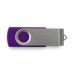 Custom Printed Swivel USB Flash Drives - Purple (PMS 2607)