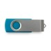 Custom Printed Swivel USB Flash Drives - Teal (PMS 7468)