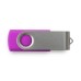 Custom Full Color UV Printed Swivel USB Flash Drives - Purple (PMS Purple)