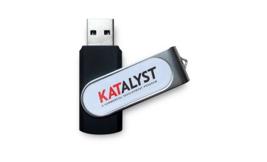 Custom Full Color Printed Domed Swivel USB Flash Drives