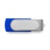 Custom Full Color Printed Domed Swivel USB Flash Drives - Blue (PMS 286)