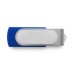 Custom Full Color Printed Domed Swivel USB Flash Drives - Blue (PMS 287)