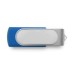 Custom Full Color Printed Domed Swivel USB Flash Drives - Blue (PMS 301)