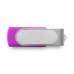 Custom Full Color Printed Domed Swivel USB Flash Drives - Purple (PMS Purple)