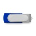 Custom Full Color Printed Domed Swivel USB Flash Drives - Blue (PMS Reflex Blue)