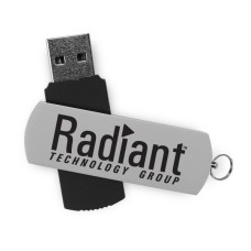 Custom Screen Printed Sleek Swivel USB Flash Drives