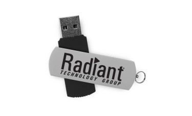 Custom Screen Printed Sleek Swivel USB Flash Drives