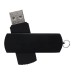 Custom Screen Printed Sleek Swivel USB Flash Drives - Black