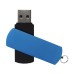 Custom Screen Printed Sleek Swivel USB Flash Drives - Blue (PMS 2925)