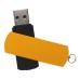 Custom Screen Printed Sleek Swivel USB Flash Drives - Goldenrod (PMS 137)