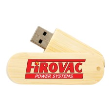 Custom Full Color UV Printed Bamboo Wood Swivel USB Flash Drives