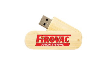 Custom Full Color UV Printed Bamboo Wood Swivel USB Flash Drives