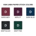 100# Linen Paper Stock Colors