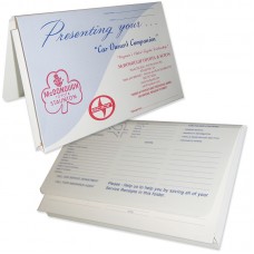 Custom Printed "Car Owner's Companion" Expanded Dealer Glove Box Document Folders (2XCE)