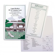 Custom Printed "Retro Design RV" RV Dealer Paper Document Folders