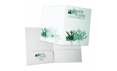 Custom Printed Spot Color 9" x 12" Paper Presentation Folders