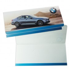 Custom Printed Full Color Digital Small Paper Car Dealer Glove Box Document Folders