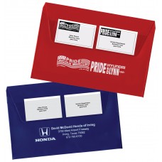 Custom Printed Vinyl Car Dealer Glove Box Document Folders - 10" (W) x 6" (H) - Expanded with Gusset