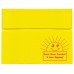 Deluxe Vinyl Document Folders - Yellow