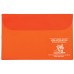 Deluxe Vinyl Document Folders - Translucent Orange