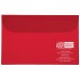 Deluxe Vinyl Document Folders - Translucent Red