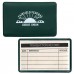 Credit Card Sized Holders Holders w/Insert Cards - Green