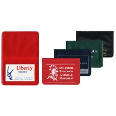 Custom Printed Bifold Card Holders with 2 Clear Pockets - 4-1/2"(W) x 6-3/8"(H)