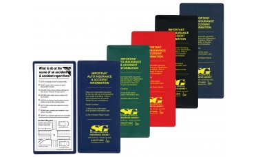 Custom Printed Insurance Card Holder "Important Auto Insurance" Kits - 9-1/4"(W) x 4-1/4"(H)