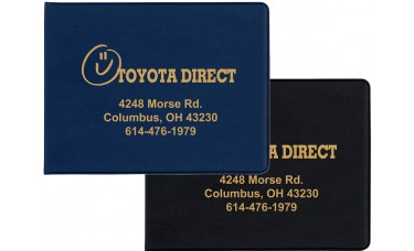 Custom Printed Hard Cover Folding Insurance Card Holders - 5-7/8"(W) x 4-1/2"(H)