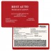 Deluxe Vinyl Insurance Card Holders - Red