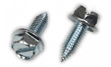 6mm x 20mm Slotted Metric Hex Head License Plate Screws (Box of 100)