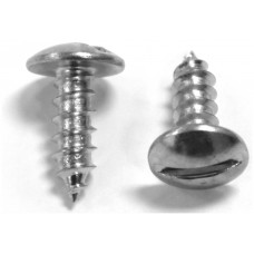 #14 x 3/4" Slotted Pan Head License Plate Screws (Box of 100)