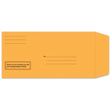 Preprinted Self Seal Brown Kraft License Plate Envelopes (Package of 100)