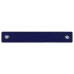 Deluxe Blue Rubber Coated Dealer Tag Magnets - Front
