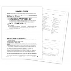 Outdoor Application Buyers Guide Laser Window Labels - Implied No Lines (Package of 100)