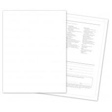 Outdoor Application Buyers Guide Laser Window Labels - Blank (Package of 100)