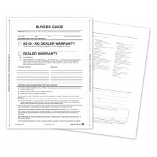 Paper-Backed Buyers Guide Laser Window Labels - As Is (Package of 100)