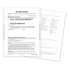 Paper-Backed Buyers Guide Laser Window Labels - As Is No Lines (Package of 100)