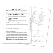 Paper-Backed Buyers Guide Laser Window Labels - Implied (Package of 100)