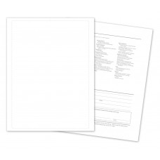 Paper-Backed Car Dealer Buyers Guide Laser Window Stickers - Blank (Package of 100)