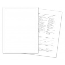 Paper-Backed Car Dealership Buyers Guide Laser Window Stickers - Blank Spanish (Package of 100)