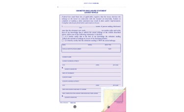 Odometer Disclosure Statements for Leased Vehicles (Package of 100)