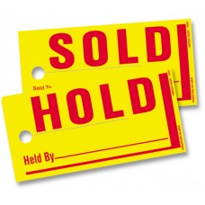 Sold/Hold Tags - Jumbo Size (Box of 250)