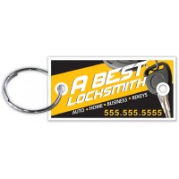 Custom Printed Full Color White Key Tags (Package of 250)