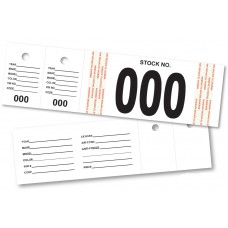 Vehicle Stock Number Tags (Package of 500)