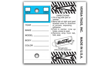 "Color Top" Versa-Tags Self Protecting Key Tags (Box of 250)